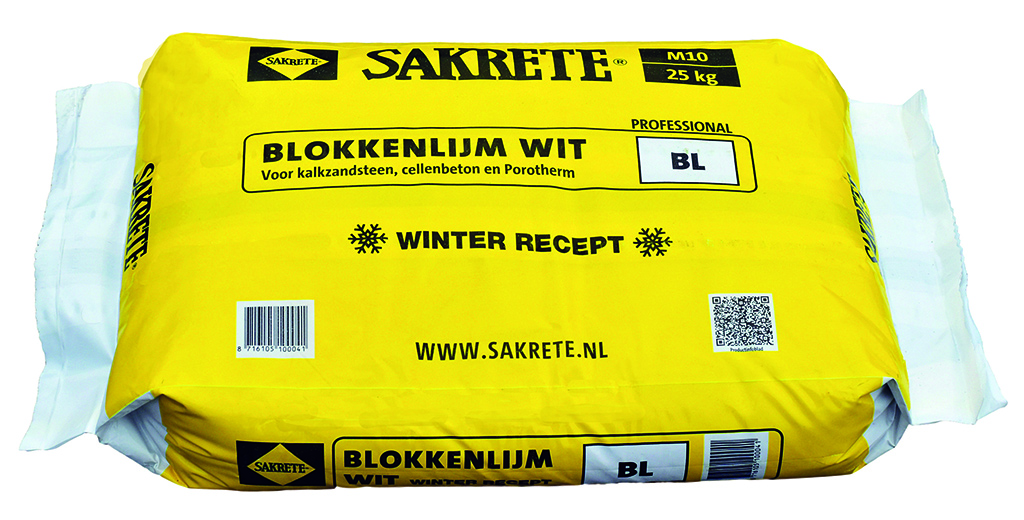 Sakrete Blokkenlijm Winterrecept (25 kg)